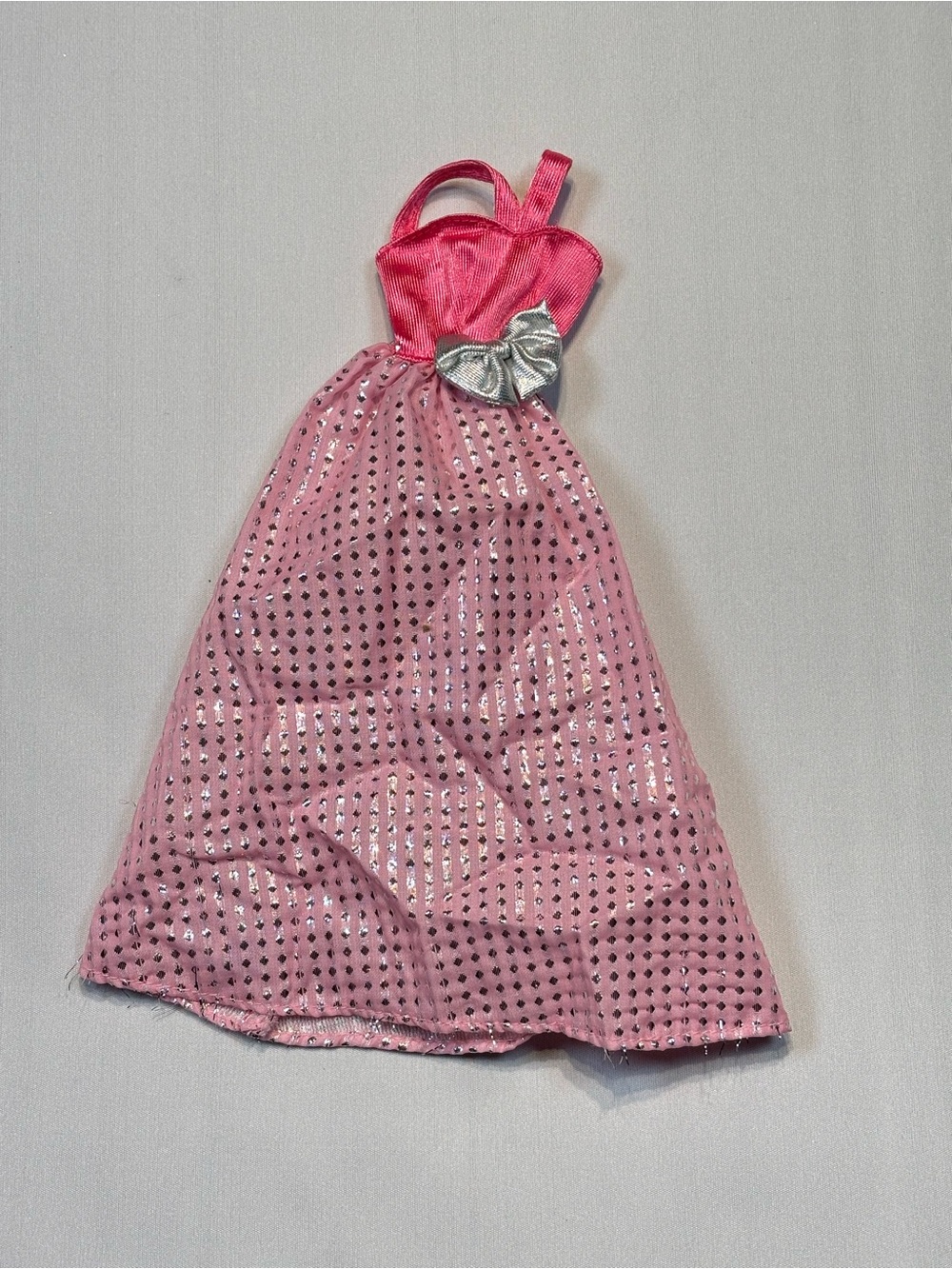 ⭐️ 3 for 20 sale. Barbie Vintage Vibes: Glam Pink & Silver Gown for 90s